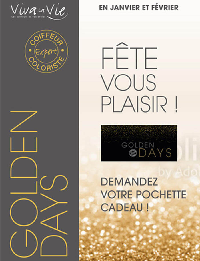 Carnet de reduction coiffure Golden Days